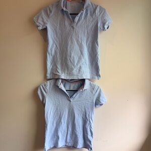 French Toast Light Blue Kids Polo Shirt - Set of 2- L (10/12)